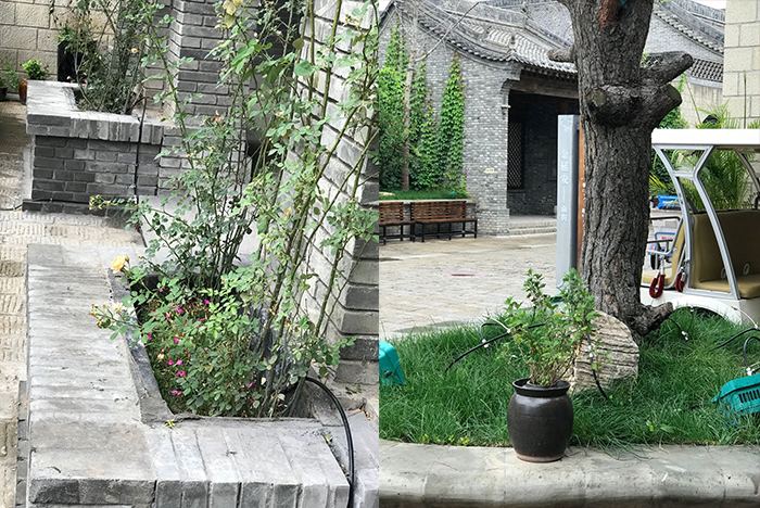 延安老街噴霧造景降溫案例