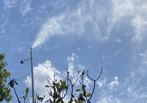 25米高桿旋轉噴霧降塵設備